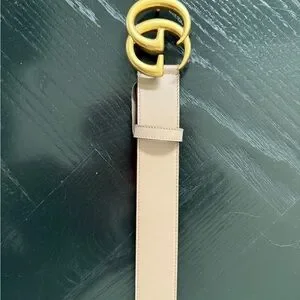 Gucci | Accessories | Gucci Gold Emblem Belt With Brown 